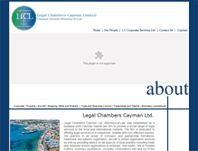 Tablet Screenshot of legalchamberscayman.com